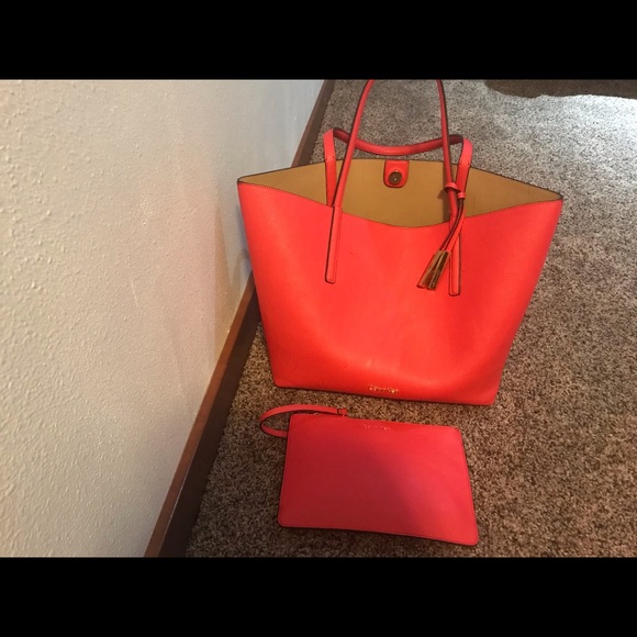 Calvin Klein Handbags - Coral Calvin Klein Tote